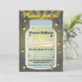 Invitations Baby showers de lucioles de tableau Ma (Debout devant)