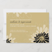 INVITATIONS baby showers :: fleurs modernes 4L (Devant)