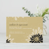 INVITATIONS baby showers :: fleurs modernes 4L (Debout devant)