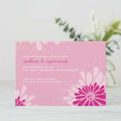 INVITATIONS baby showers :: fleurs modernes 6L (Debout devant)