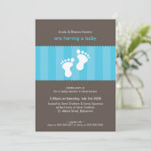 INVITATIONS baby showers :: happy pieds 4P (Debout devant)