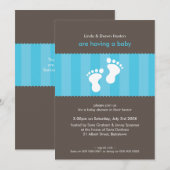 INVITATIONS baby showers :: happy pieds 4P (Devant / Derrière)
