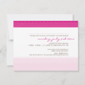 INVITATIONS baby showers :: lettres à motif bébé 3 (Dos)