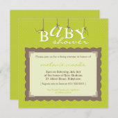 INVITATIONS baby showers :: lettres pour bébé 2SQ (Devant / Derrière)
