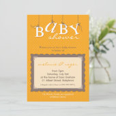 INVITATIONS baby showers :: lettres pour bébés 1P (Debout devant)