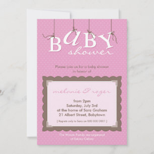 INVITATIONS baby showers :: lettres pour bébés 4P