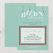 INVITATIONS baby showers :: lettres pour bébés 6P (Devant / Derrière)
