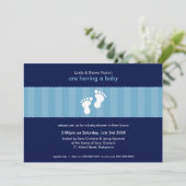 INVITATIONS baby showers :: pieds heureux 3L (Debout devant)