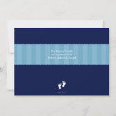 INVITATIONS baby showers :: pieds heureux 3L (Dos)