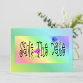 Invitations Baby showers Rainbow Pins (Debout devant)