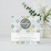 INVITATIONS baby showers :: taches de fizzy 1SQ (Debout devant)