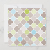 INVITATIONS baby showers :: taches de fizzy 5SQ (Dos)