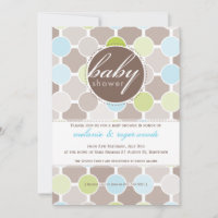 INVITATIONS baby showers :: taches de fizzy 6P