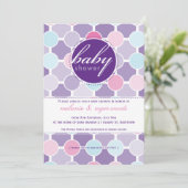 INVITATIONS baby showers :: taches de fizzy 6P (Debout devant)