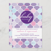 INVITATIONS baby showers :: taches de fizzy 6P (Devant / Derrière)