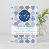INVITATIONS baby showers :: taches de fizzy 6P (Debout devant)