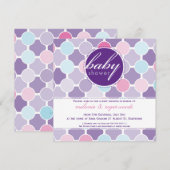 INVITATIONS baby showers :: taches de fizzy 7SQ (Devant / Derrière)