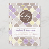 INVITATIONS baby showers :: taches de fizzy 8P (Devant / Derrière)