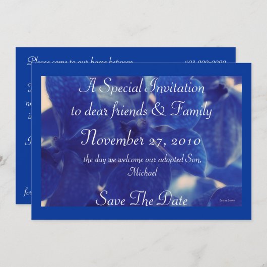 Invitations Baptême Christening Modèles (Devant / Derrière)