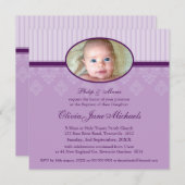 Invitations BAPTISM :: béni 2SQ (Devant / Derrière)