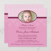 Invitations BAPTISM :: béni 3SQ (Devant / Derrière)
