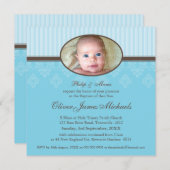 Invitations BAPTISM :: béni 6SQ (Devant / Derrière)