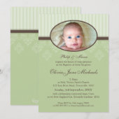 Invitations BAPTISM :: béni 7P (Devant / Derrière)