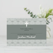 INVITATIONS BAPTISME STYLISH :: jolie 7aL (Debout devant)