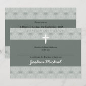 INVITATIONS BAPTISME STYLISH :: jolie 7aL (Devant / Derrière)
