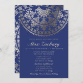 Invitations Barre Mitzvah Gold Foil (Devant / Derrière)