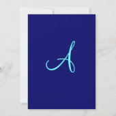 Invitations Bat mitzvah Allison Flowers Blue 006 (Dos)