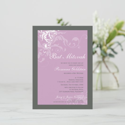 INVITATIONS bat mitzvah :: bella 1P (Debout devant)