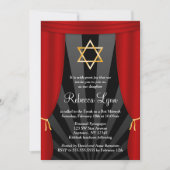 Invitations Bat mitzvah de la Star de David (Devant)