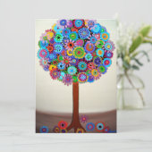 Invitations Bat mitzvah de l'arborescence de la ba (Debout devant)