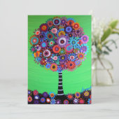 Invitations Bat mitzvah de l'arborescence de la ba (Debout devant)