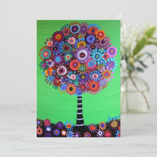 Invitations Bat mitzvah de l'arborescence de la ba (Debout devant)