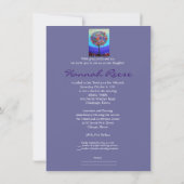 Invitations Bat mitzvah de l'arborescence de la ba (Dos)