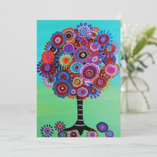 Invitations Bat mitzvah de l'arborescence de la ba (Debout devant)