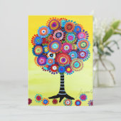 Invitations Bat mitzvah de l'arborescence de la ba (Debout devant)