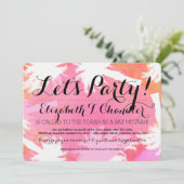 Invitations Bat mitzvah d'été tropicaux (Debout devant)