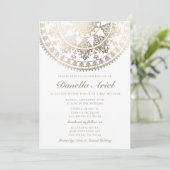 Invitations bat mitzvah Gold Foil (Debout devant)