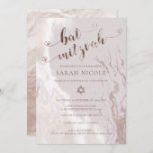 Invitations bat mitzvah | Moderne et chic (Devant / Derrière)