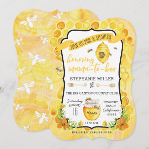 Invitations Bee Baby Shower