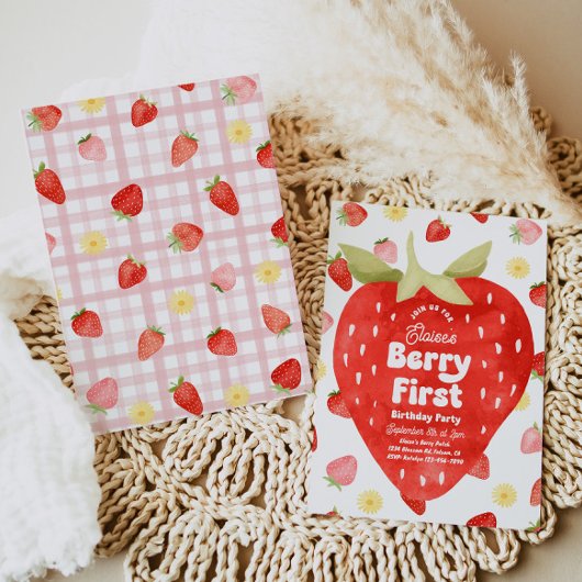 Invitations Berry First Birthday