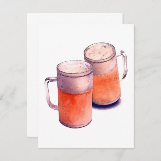 Invitations Bière - Invitations Bière (Devant / Derrière)