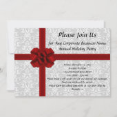 Invitations Big Red Bow Holiday Office Party (Devant)
