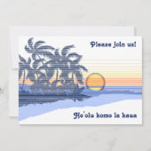 Invitations Big Sunset Luau (Devant)