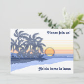 Invitations Big Sunset Luau (Debout devant)