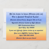 Invitations Big Sunset Luau (Dos)