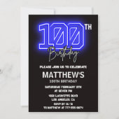 Invitations Black 100e anniversaire de naissance N (Devant)